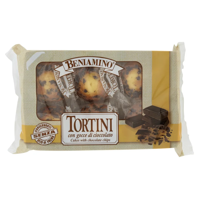 Кексчета Beniamino Tortino с парченца шоколад 200 г - Beniamino