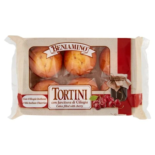 Кексчета Beniamino Tortino с черешов пълнеж 250 г - Beniamino