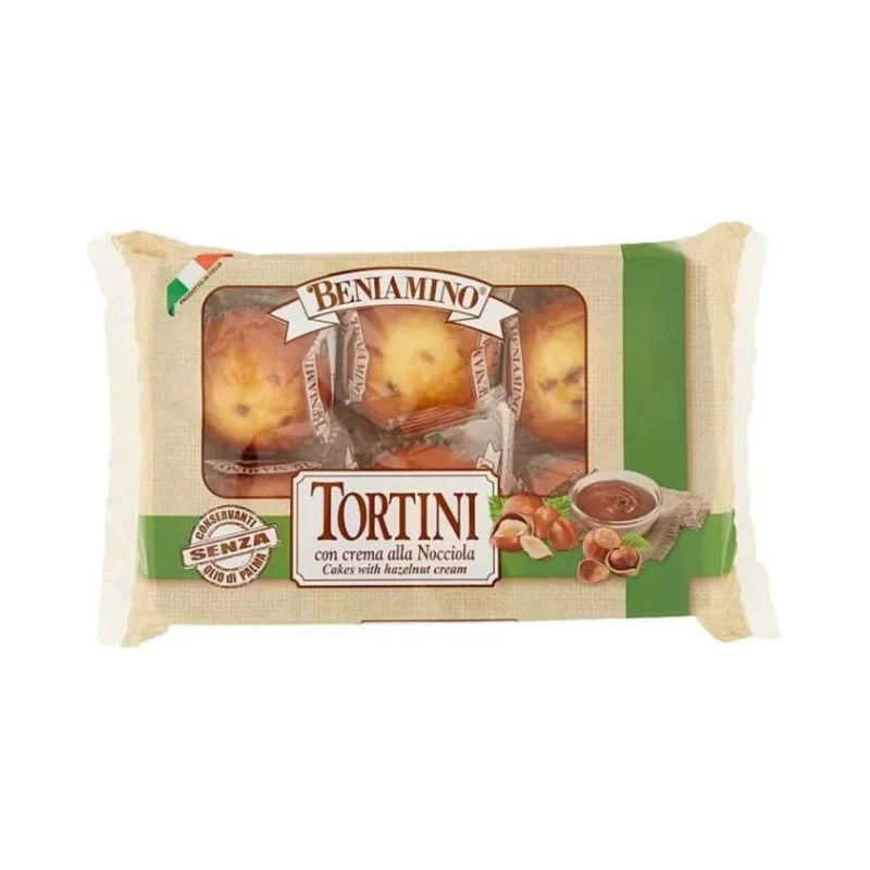 Кексчета Beniamino Tortino с лешников крем 250 г - Beniamino