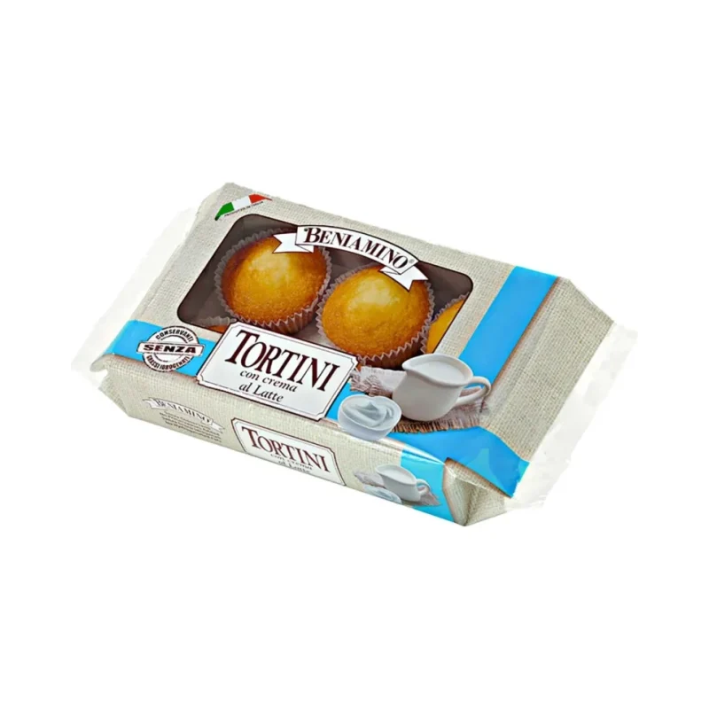 Кексчета Beniamino Tortino Al Latte 250 г, с млечен крем - Beniamino