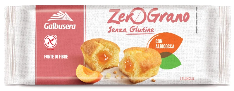 Кексчета Zerograno Albicocca, с пълнеж кайсия 270 г - Galbusera