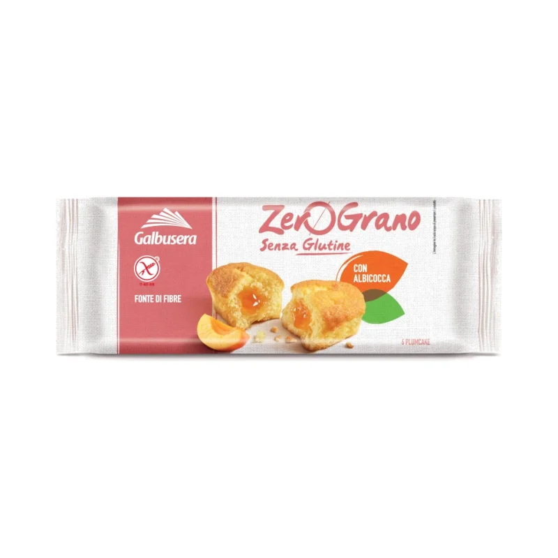 Кексчета Zerograno Albicocca, с пълнеж кайсия 270 г - Galbusera