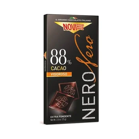 Черен шоколад Novi Nero с 88% какао, 75 г - NOVI