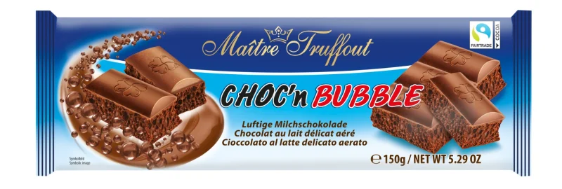 Аеро млечен шоколад Choc'N Bubble, 150 г - Choc'N