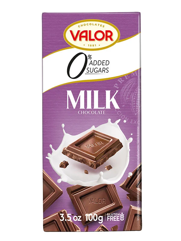 Валор млечен шоколад със стевия, без захар 100 г