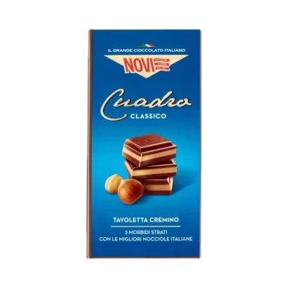 Шоколад Novi Cuadro Classico с лешников крем 110 г - NOVI