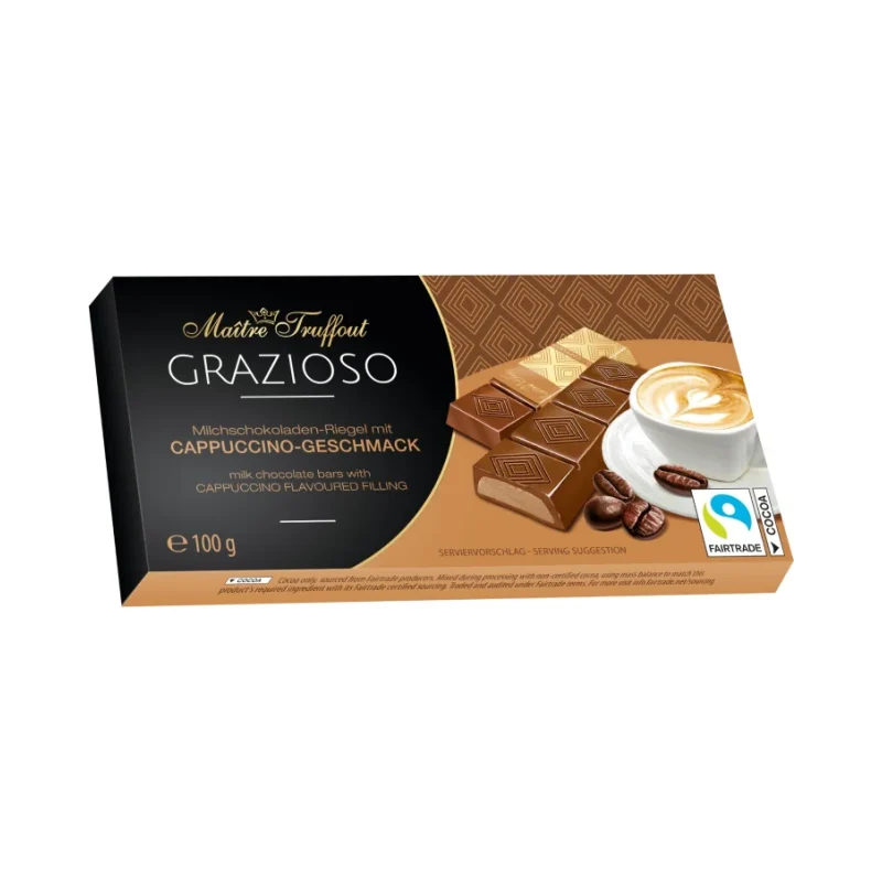 Фин млечен шоколад Grazioso с капучино, 100 г - Grazioso