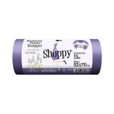 Чували за боклук Shoppy Viola Lavanda 52X70 см, 15 бр - Shoppy
