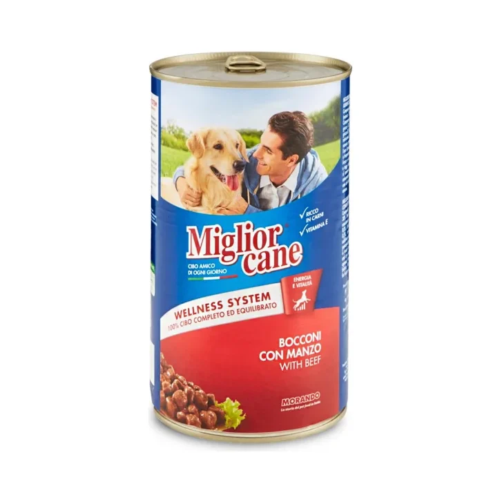 Храна за големи кучета Miglior Cane Manzo, с говеждо 1250 г - Miglior