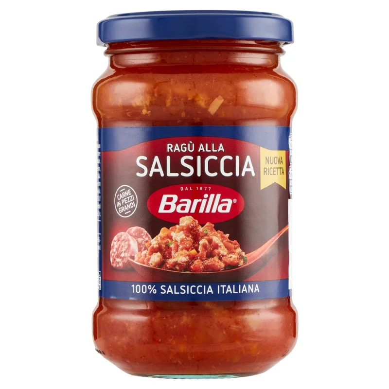 Доматен сос Barilla Ragu Salsiccia със свинско месо 300 г