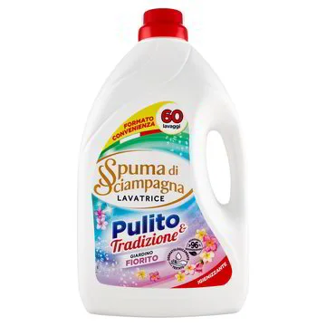 Течен препарат Spuma Fiorito за цветни тъкани, 60 пранета, 3 л