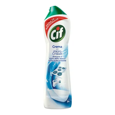 Препарат за повърхности Cif Crema Bianco с микро кристали, 750 мл