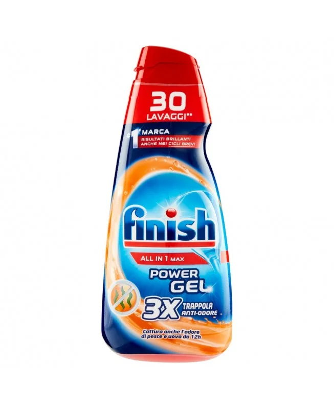 Препарат-гел за съдомиялна Finish Power All In 1 Max, 30 измивания, 600 мл