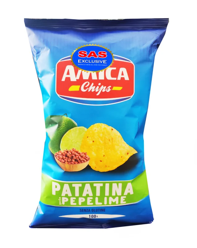 Чипс Amica Pepelime пипер и лайм без глутен 100 г