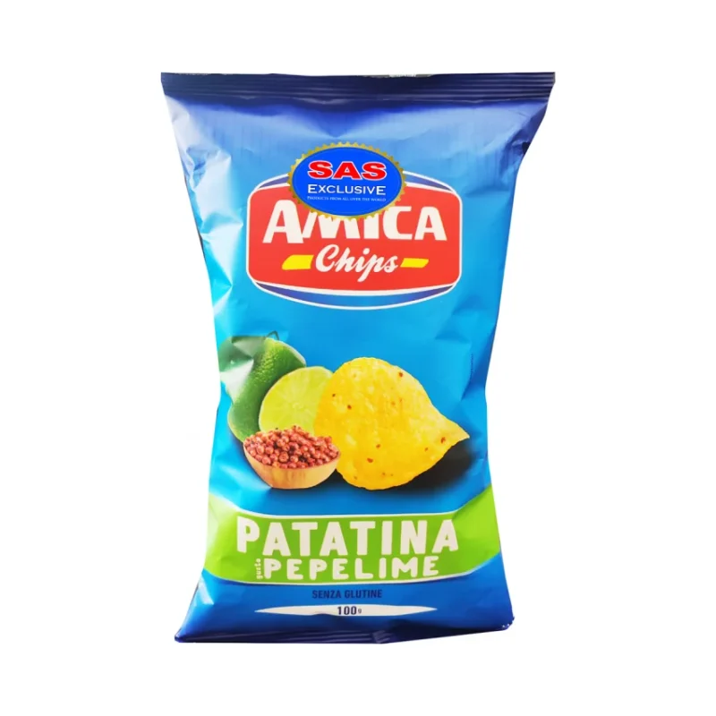 Чипс Amica Pepelime пипер и лайм без глутен 100 г - Amica