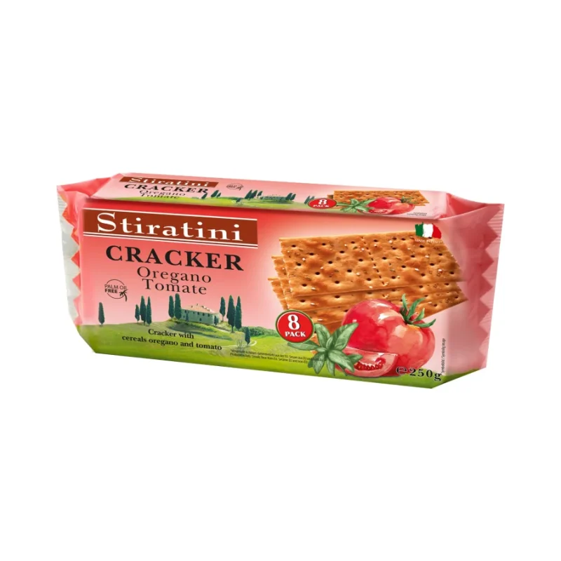 Крекери Stiratini домат и риган, 250 г - Stiratini