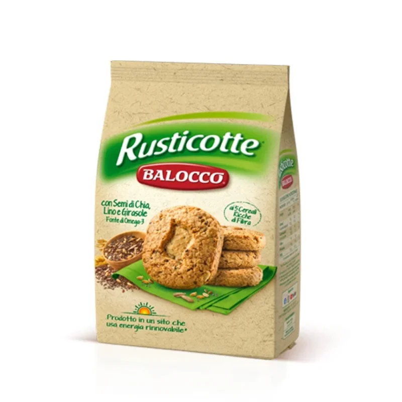Бисквити с ленено семе Rusticotte Balocco 700 г