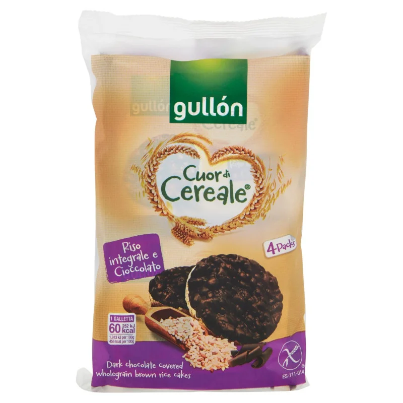 Бисквити с тъмен шоколад Gullon Riso+Cioccolato 105 г