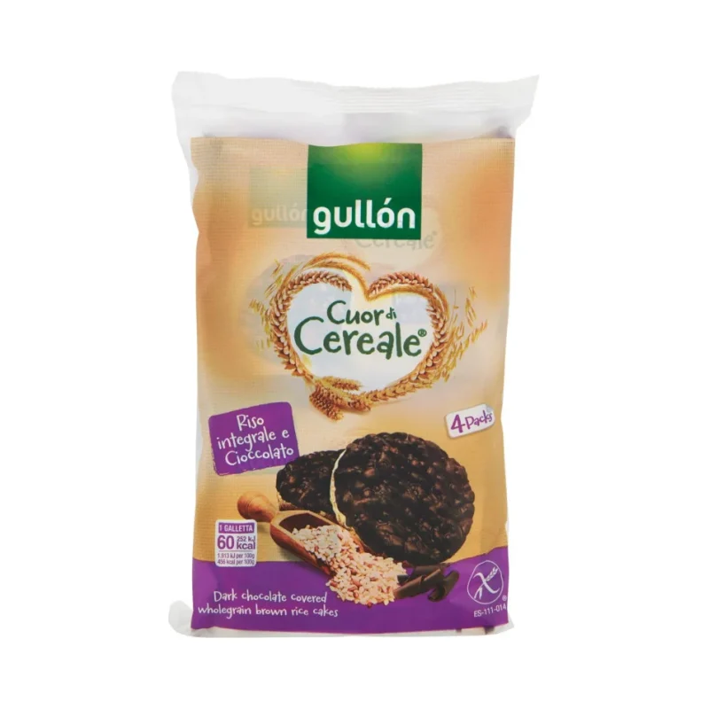Бисквити с тъмен шоколад Gullon Riso+Cioccolato 105 г - Gullón