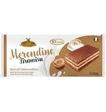 Сухи пасти с крем тирамису Merendine 10 бр, 250 г