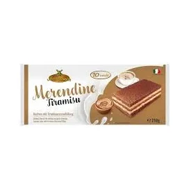 Сухи пасти с крем тирамису Merendine 10 бр, 250 г - Merendine