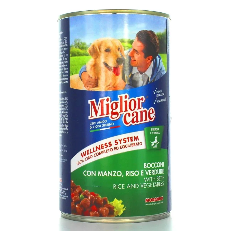Храна за кучета Miglior Cane 1250 г с пиле и зеленчуци