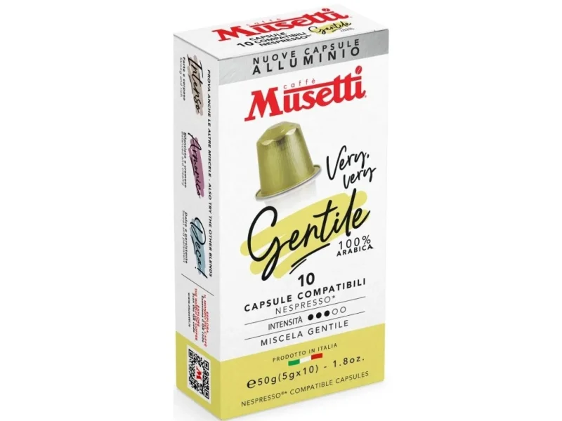 Кафе капсули Musetti Gentile Nespresso 100% арабика 10бр