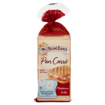 Хляб Mulino Bianco Pan Carre' Tostare, 285 г