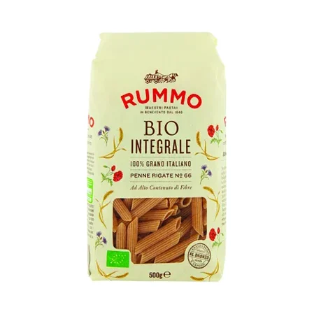 Био паста Rummo Penne Rigate Integrali №66, 500 г - Rummo