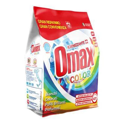 Прах за пране Omax за цветни тъкани Color, 22 пранета, 1.32 кг