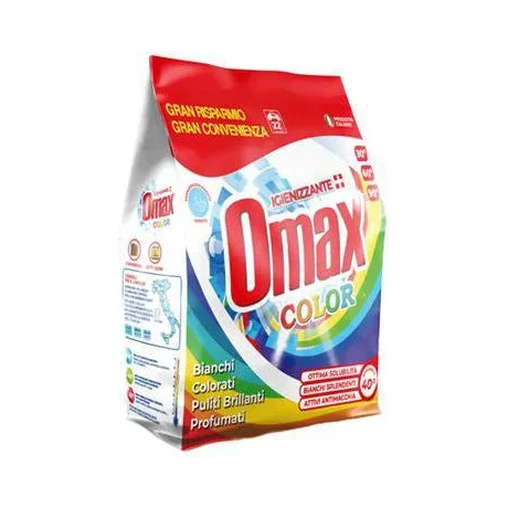 Прах за пране Omax за цветни тъкани Color, 22 пранета, 1.32 кг - Omax