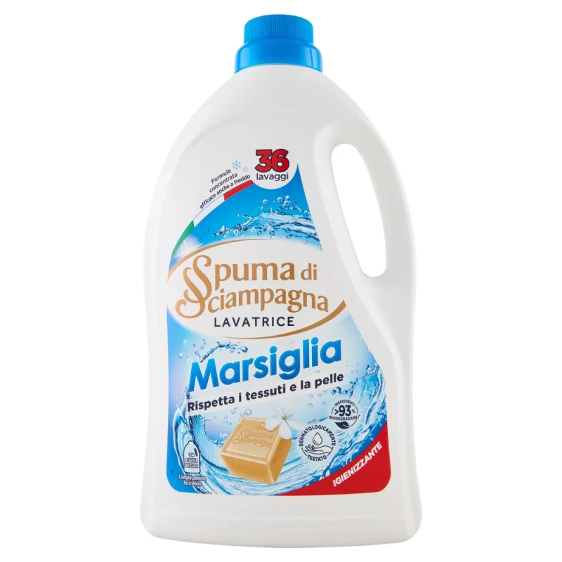 Течен препарат Spuma Marsiglia, 36 пранета, 1.62 л