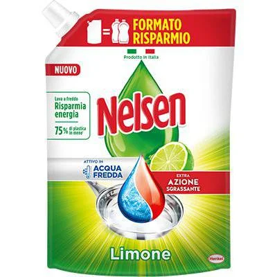 Препарат за съдове Nelsen лимон 1.65 л, пълнител