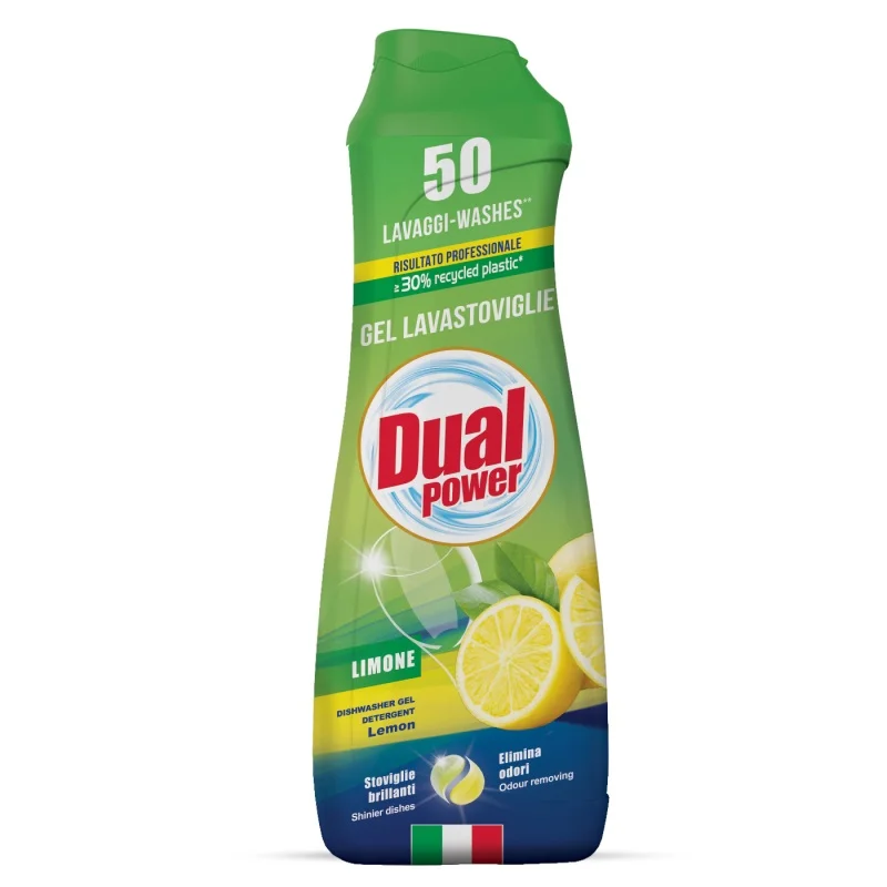 Гел за съдомиялна Dual Power Limone 50 дози 1л