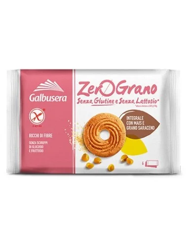 Пълнозърнести бисквити Galbusera Zerograno 220 г, без глутен