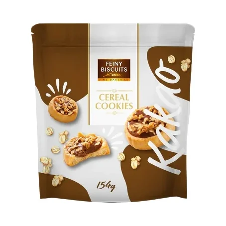 Пълнозърнени бисквити Feiny с какаов крем и мюсли 145 г - Feiny Biscuits