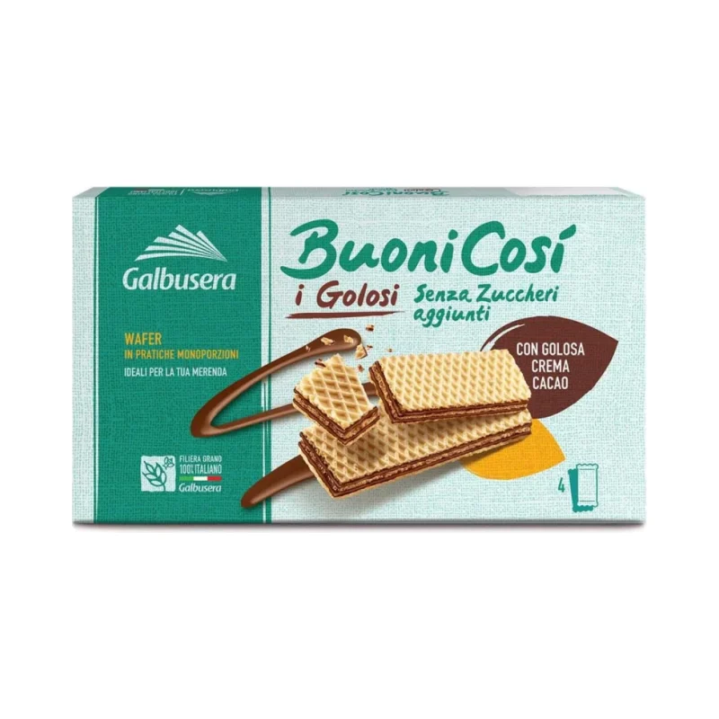 Вафли Galbusera Buoni Cosi с какаов крем, 180 г - Galbusera
