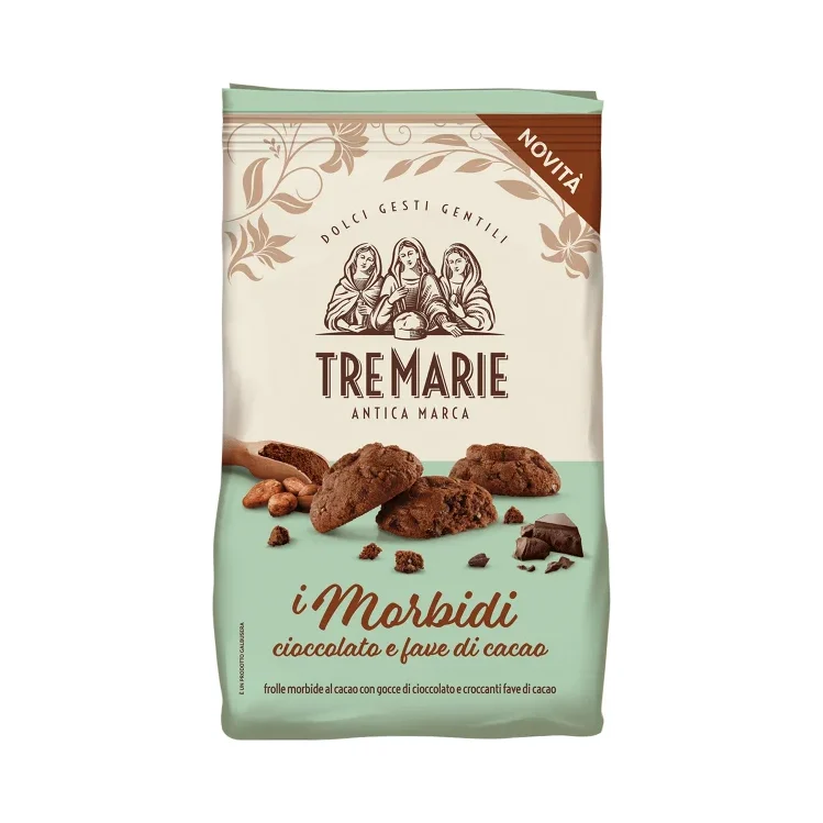 Меки бисквити Tre Marie Morbidi с какао и шоколад 300 г - Galbusera
