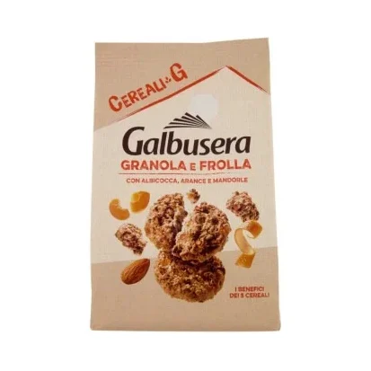 Бисквити Galbusera Cereali-G със сушени плодови парченца и бадем 300 г - Galbusera