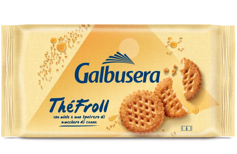 Бисквити Galbusera The Froll с тръстикова захар и мед 400 г