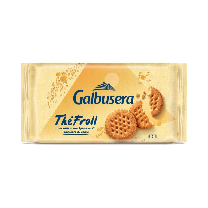 Бисквити Galbusera The Froll с тръстикова захар и мед 400 г - Galbusera