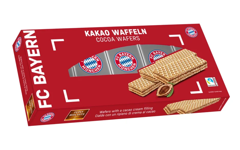 Вафли Bayern Munchen с шоколадов крем, 225 г