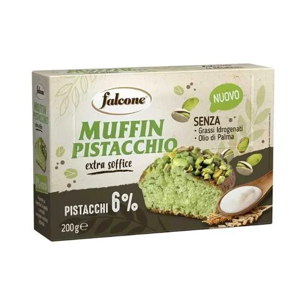 Кексче-мъфин Falcone Pistacchio, с 6% шам фъстък 200 г - Falcone