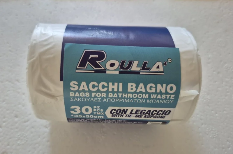 Бели пликове за боклук Roulla 35x50 см, 30 бр