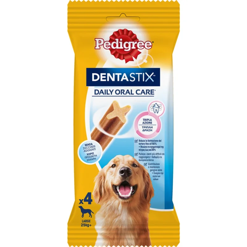 Дентални пръчки за кучета Pedigree Dentastix Extra Large 4 бр, 154 г