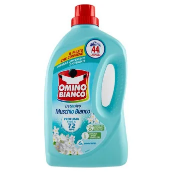 Течен препарат Omino Bianco бял мускус, 44 пранета