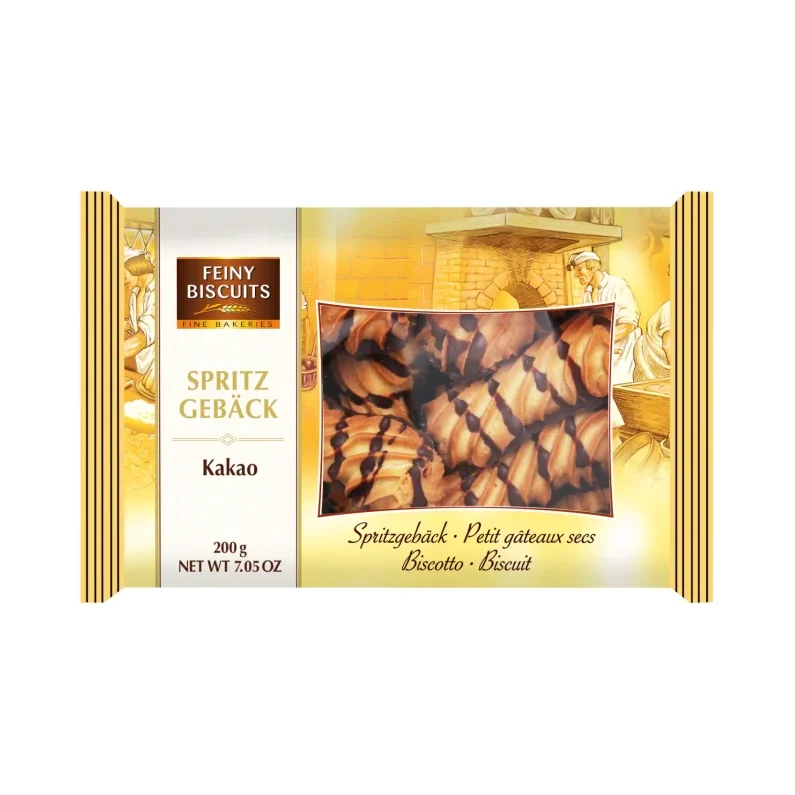 Бисквити с шоколадова глазура, Feiny Biscuits, 200 г - Feiny Biscuits