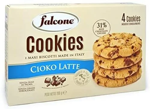 Бисквити Falcone Cioko Latte с парченца шоколад 200 г - Falcone