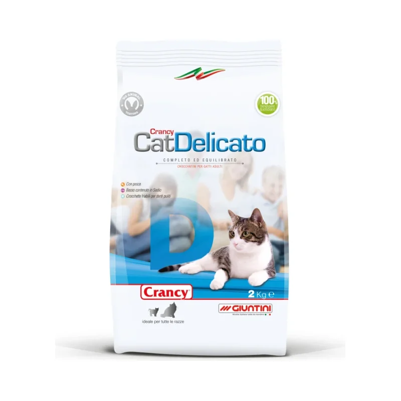 Суха храна за котки с риба треска Crancy Delicato 400 г