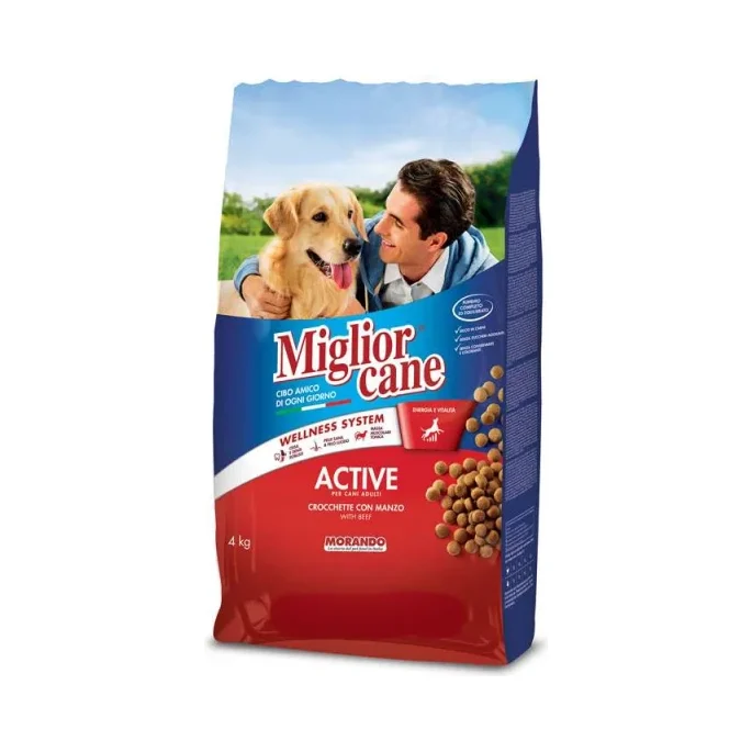 Суха храна за кучета Miglior Cane Active, говеждо 4 кг